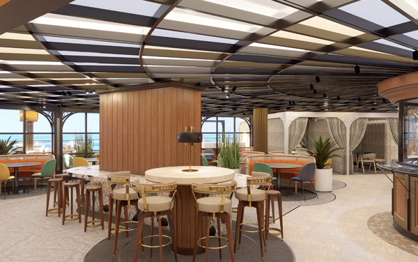 Indulge Food Hall on Norwegian Luna