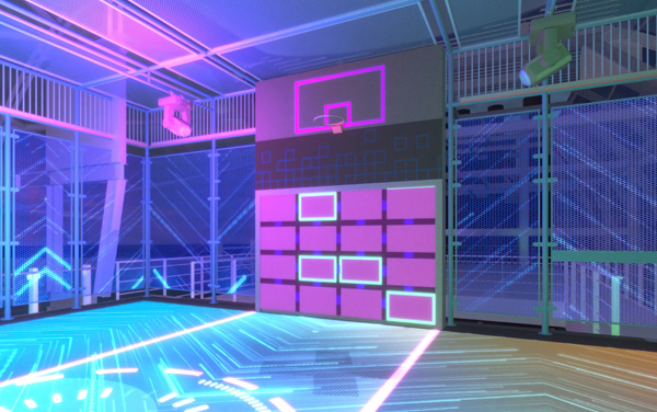 Glow Court Sports Court on Norwegian Luna