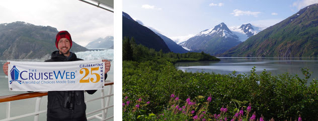 Banner in Glacier Bay, Portage Glacier
