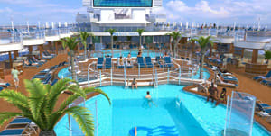 Regal Princess Fountain Pool Rendering
