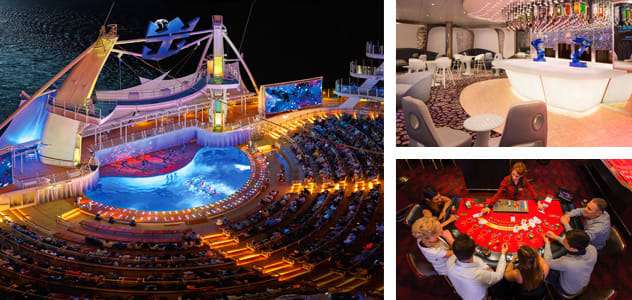 AquaTheater, Bionic Bar and Casino - Courtesy of Royal Caribbean