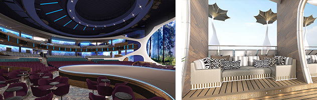 Theater and Public Spaces aboard Celebrity Edge
