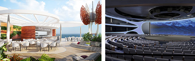 Rooftop Garden and Theater aboard Celebrity Edge