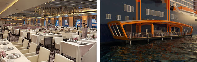 Dining and Magic Carpet aboard Celebrity Edge