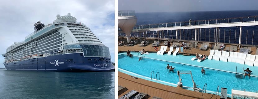 Celebrity Edge Exterior and Pool Deck sailing on Celebrity Edge in July 2021