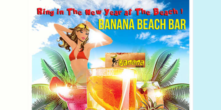 Ring In The New Year At The Beach At Banana Beach Bar In