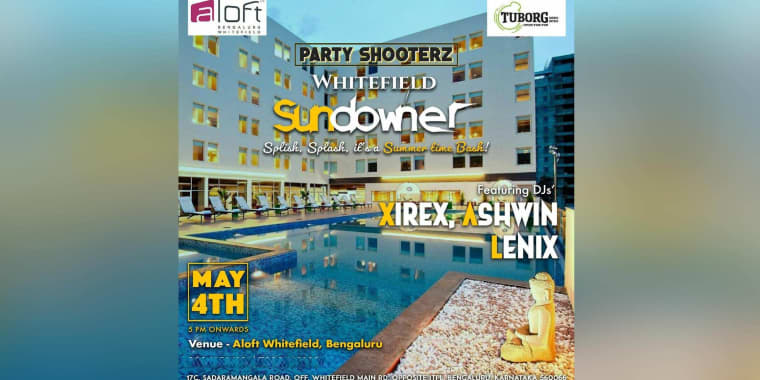 Sundowner Pool Side Party At Aloft Bangalore At Aloft - 