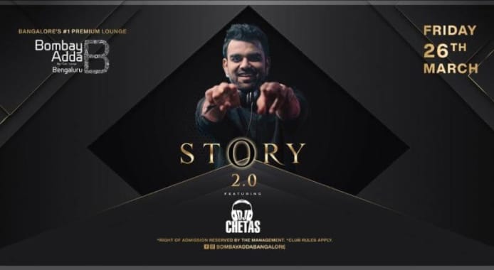 Story DJ Chetas at Bombay Adda in Bangalore HighApe