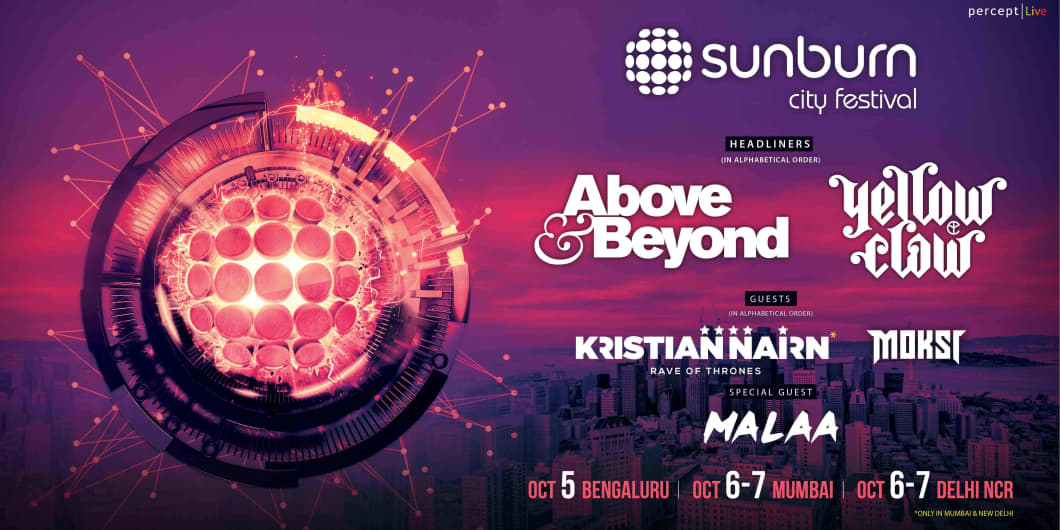 Sunburn City Festival in Bangalore ft. Above & Beyond, Yellow Claw at