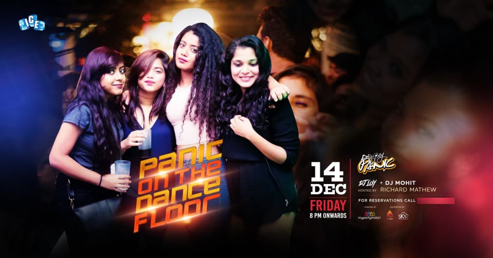 Panic On The Dance Floor Poolside Ladies night at ICE Bar Taj MG