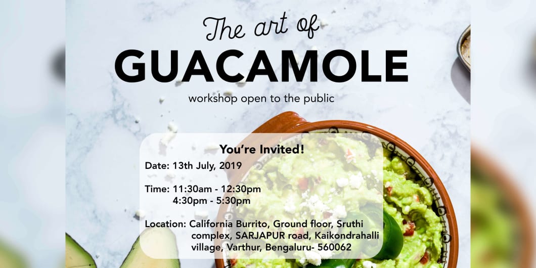 The Art Of Guacamole California Burrito at California Burrito