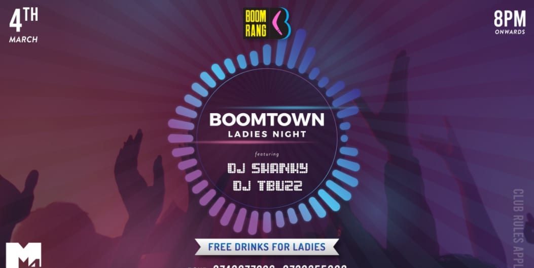 Boomtown Ladies Light at BOOMRANG BarXsocial in Bangalore HighApe