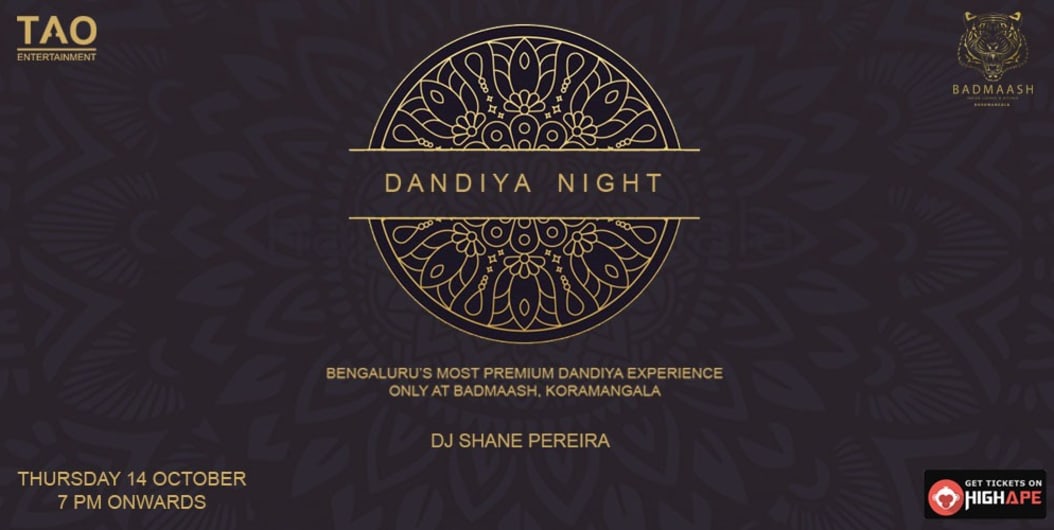 Dandiya Night at Badmaash, Koramangala at Badmaash Lounge in Bangalore