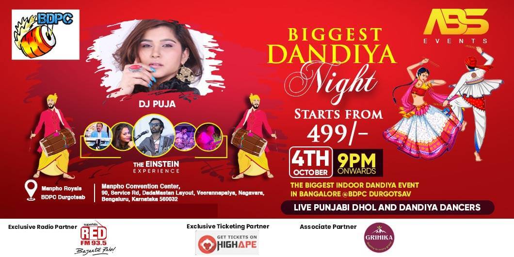 Biggest Dandiya Night at Manpho Convention Centre in Bangalore - HighApe