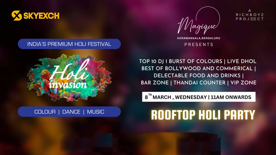 holi party bangalore