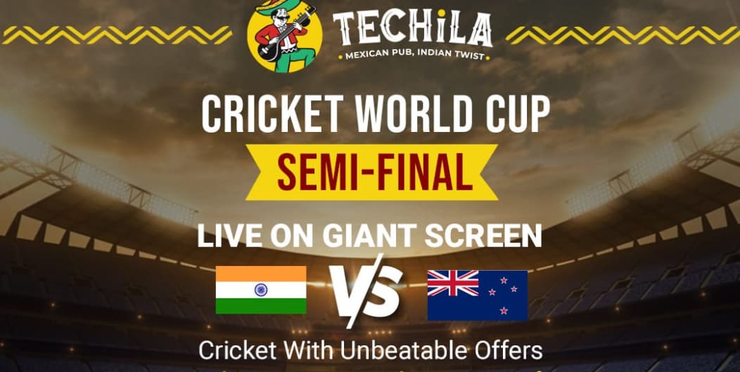 World Cup Cricket Semi Final India Vs New Zealand at TECHiLA Mexican