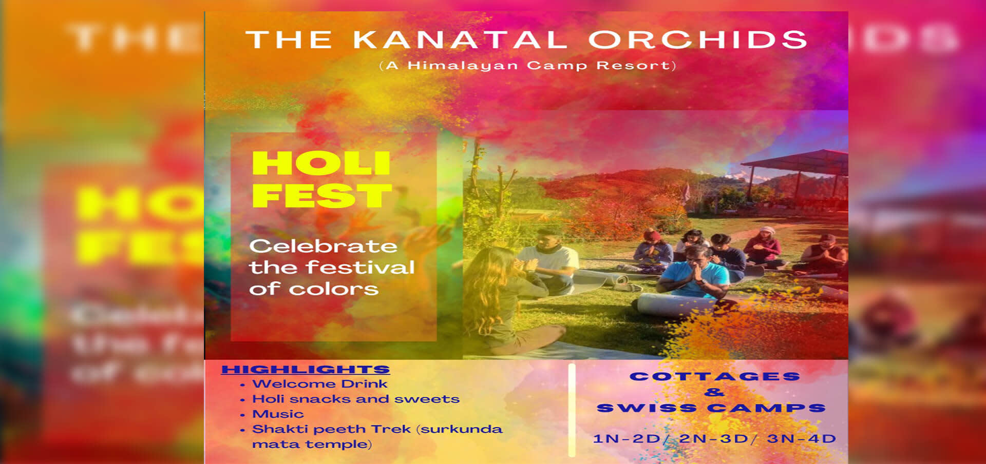 Holi Fest At Kanatal Orchids
