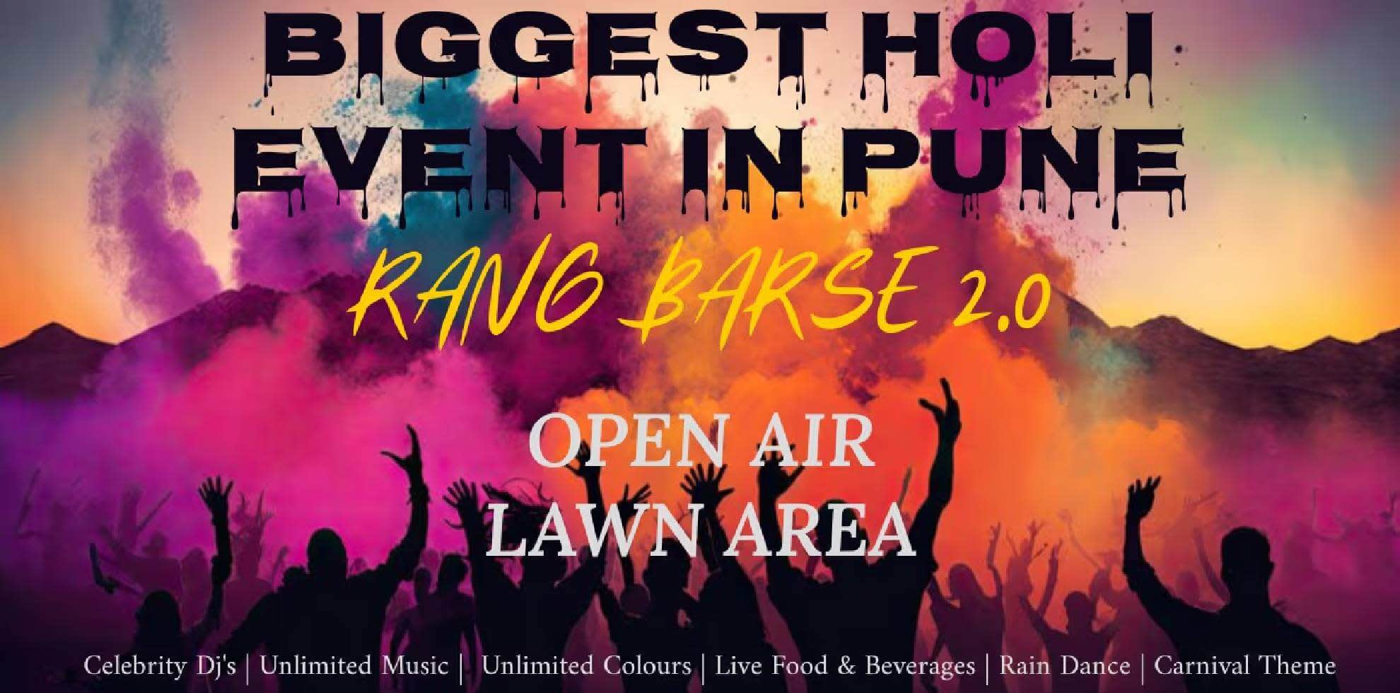 Biggest Holi Event | Pune Rang Barse 2.0