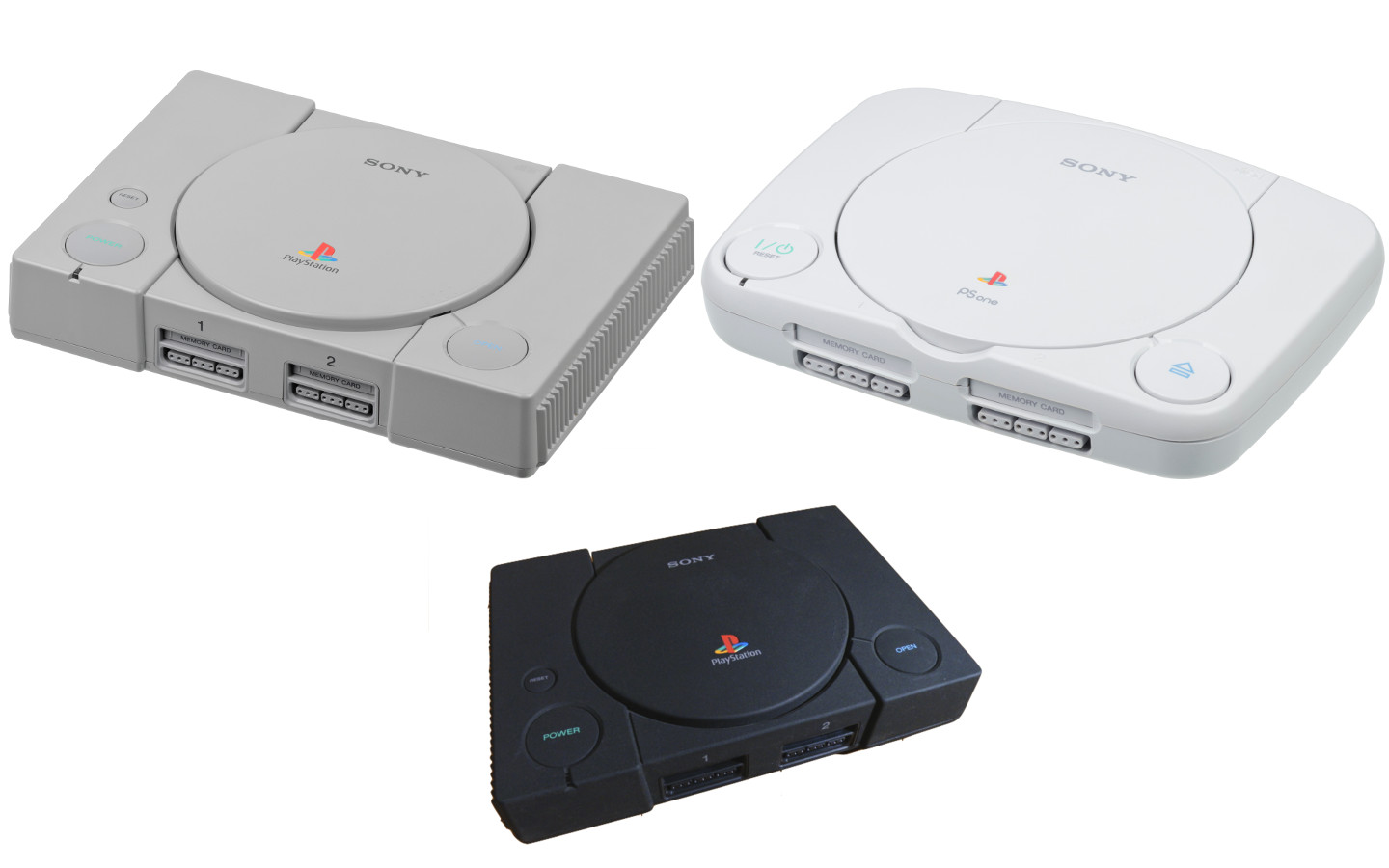 image of the various PlayStation models