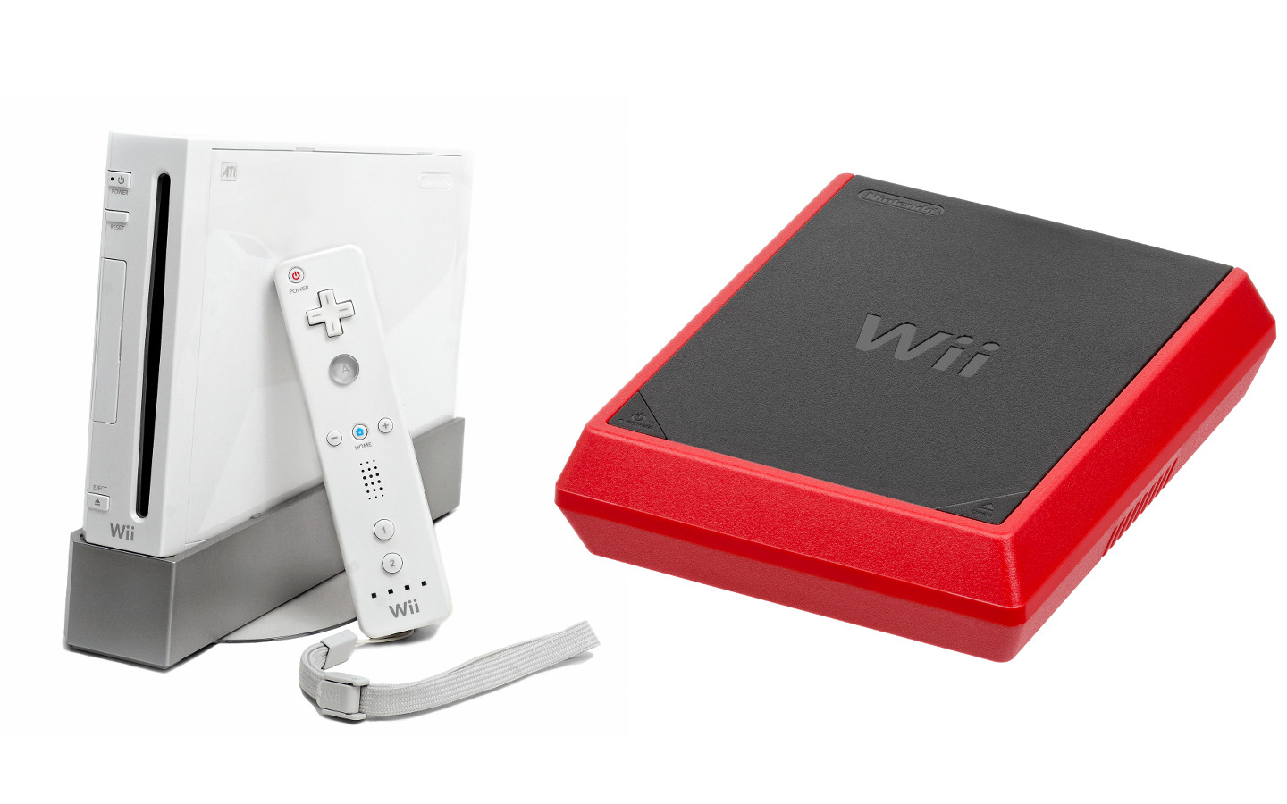 image of the different models of the Nintendo Wii