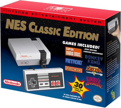 NES Classic Edition in retail packaging