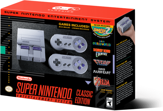 SNES Classic Edition in retail packaging