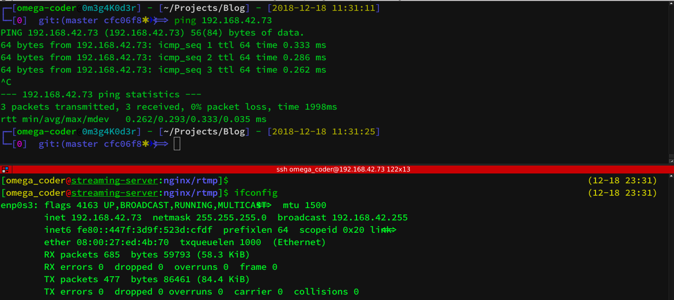 Ping test to streaming server