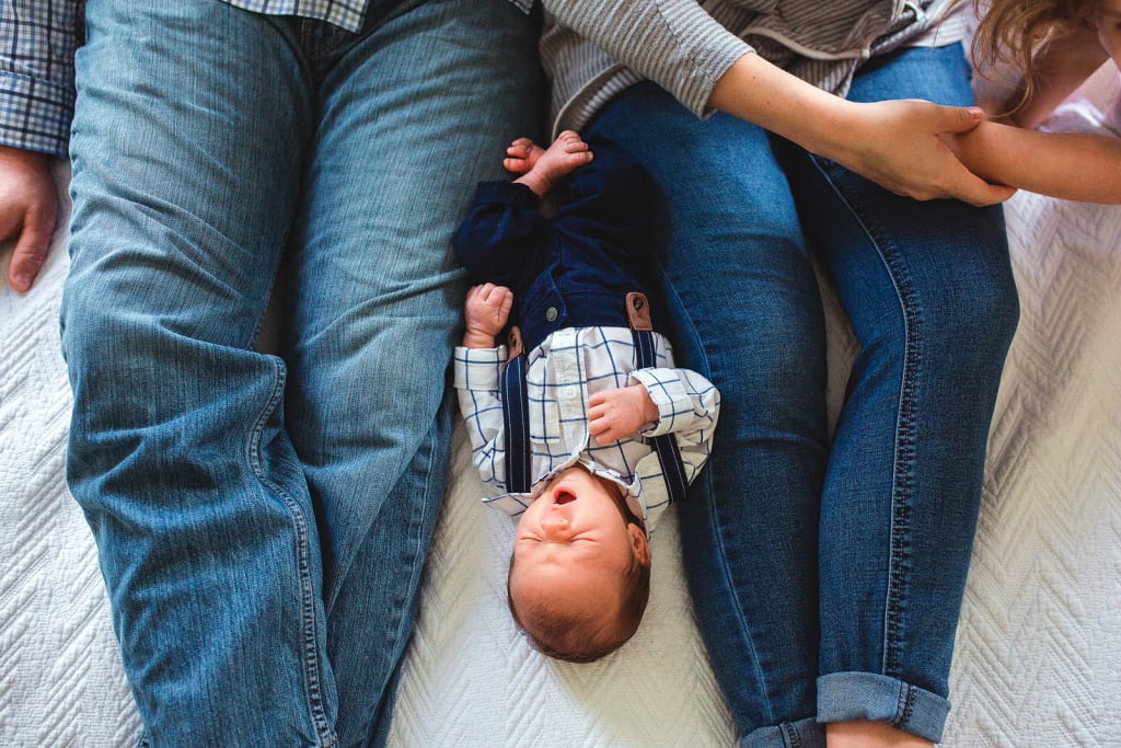 Lifestyle newborn photography Newborn photo session raleigh