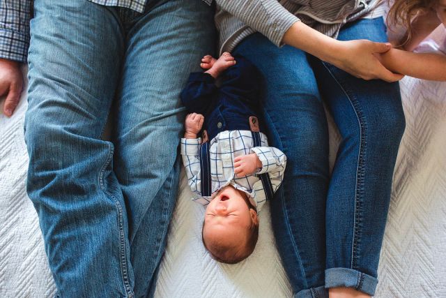 Lifestyle newborn photography Newborn photo session raleigh