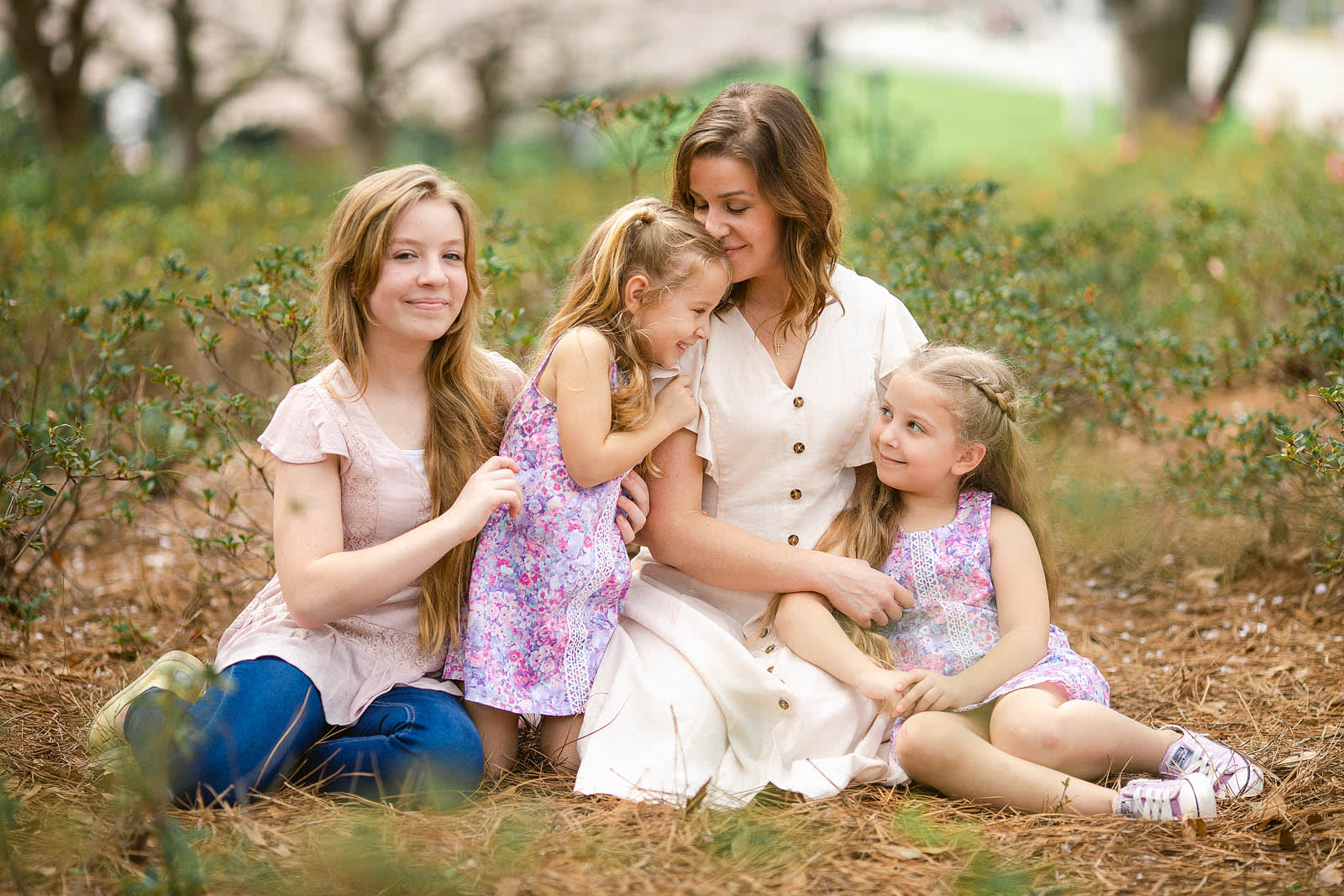 wral azalea gardens raleigh famiily photo session raleigh family photographer
