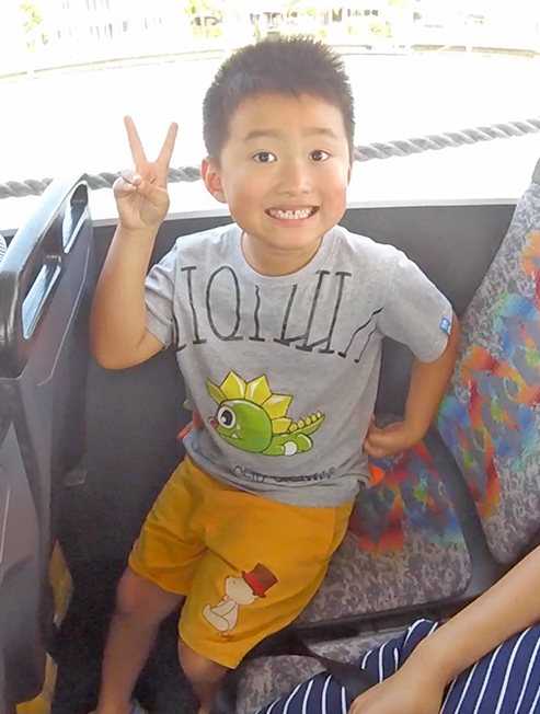 Boy Having Fun On Gold Coast City Tour