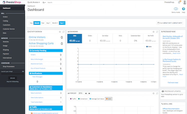 prestashop screenshot