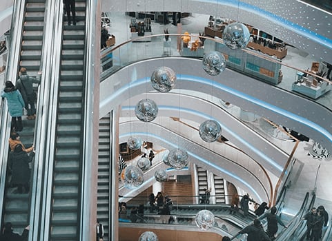 Photo d'un centre commercial