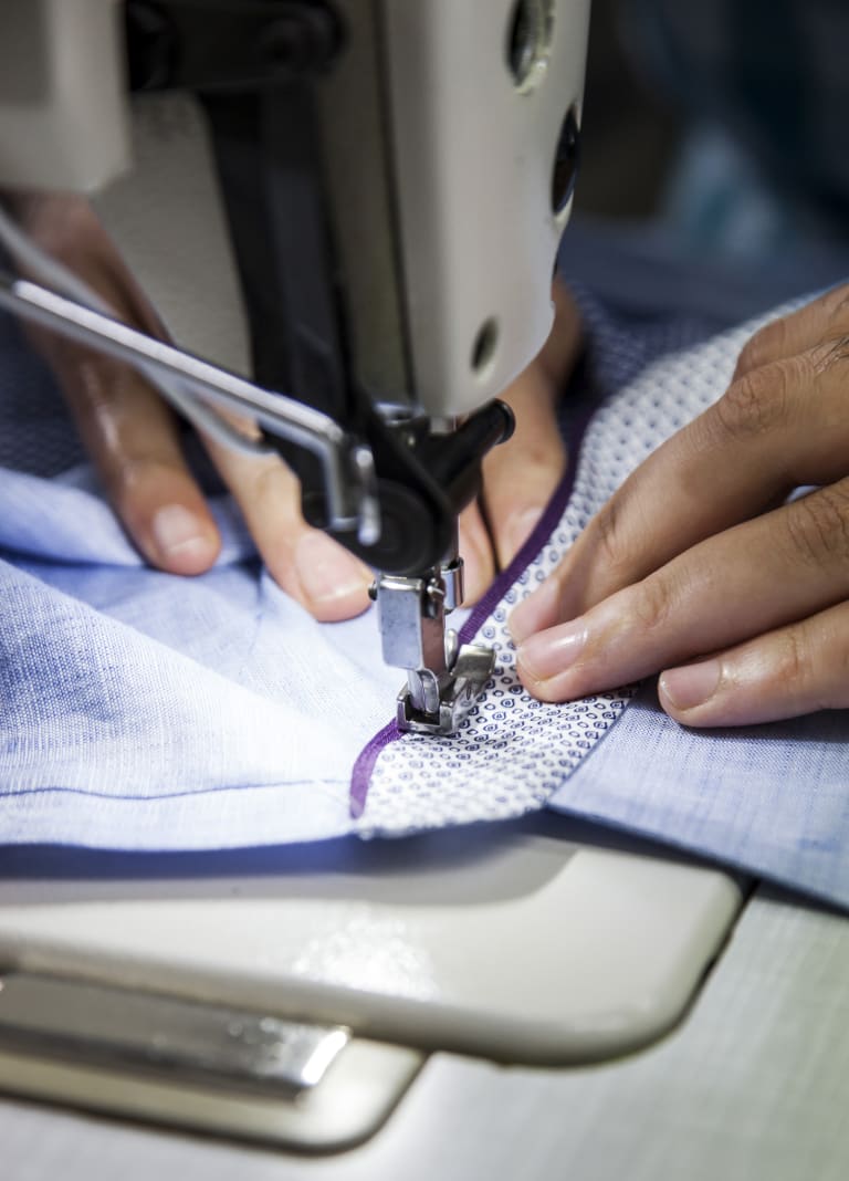 photo de la couture d'un vêtement