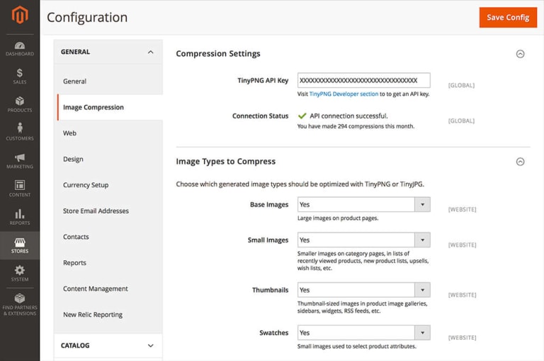 interface de magento