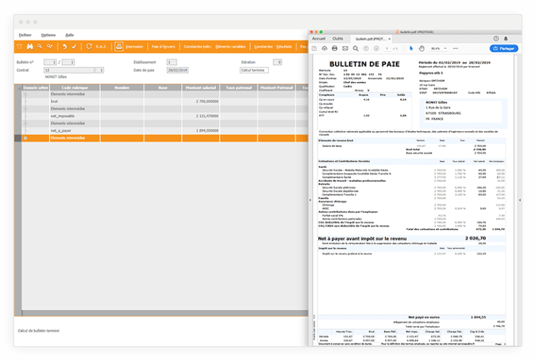 Logiciel Paie - Bulletin de paie ERP Divalto infinity