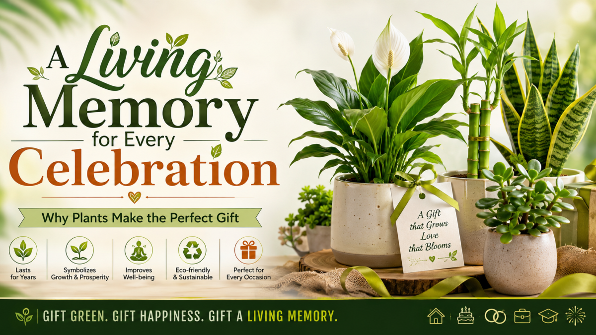 A Living Memory for Every Celebration: Why Plants Make the Perfect Gift - Happy Greenery Featured Banner