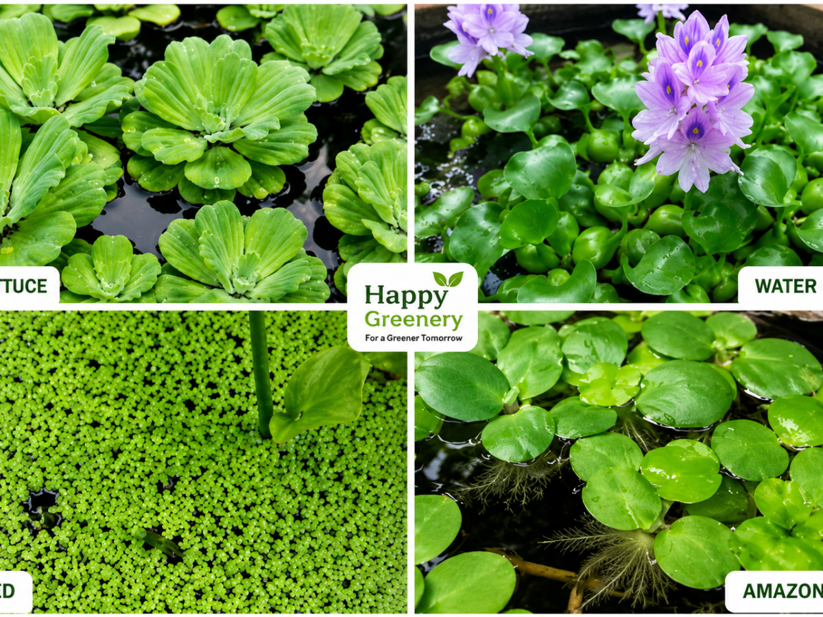 Floating aquatic plants water lettuce and frogbit for Bengaluru water gardens