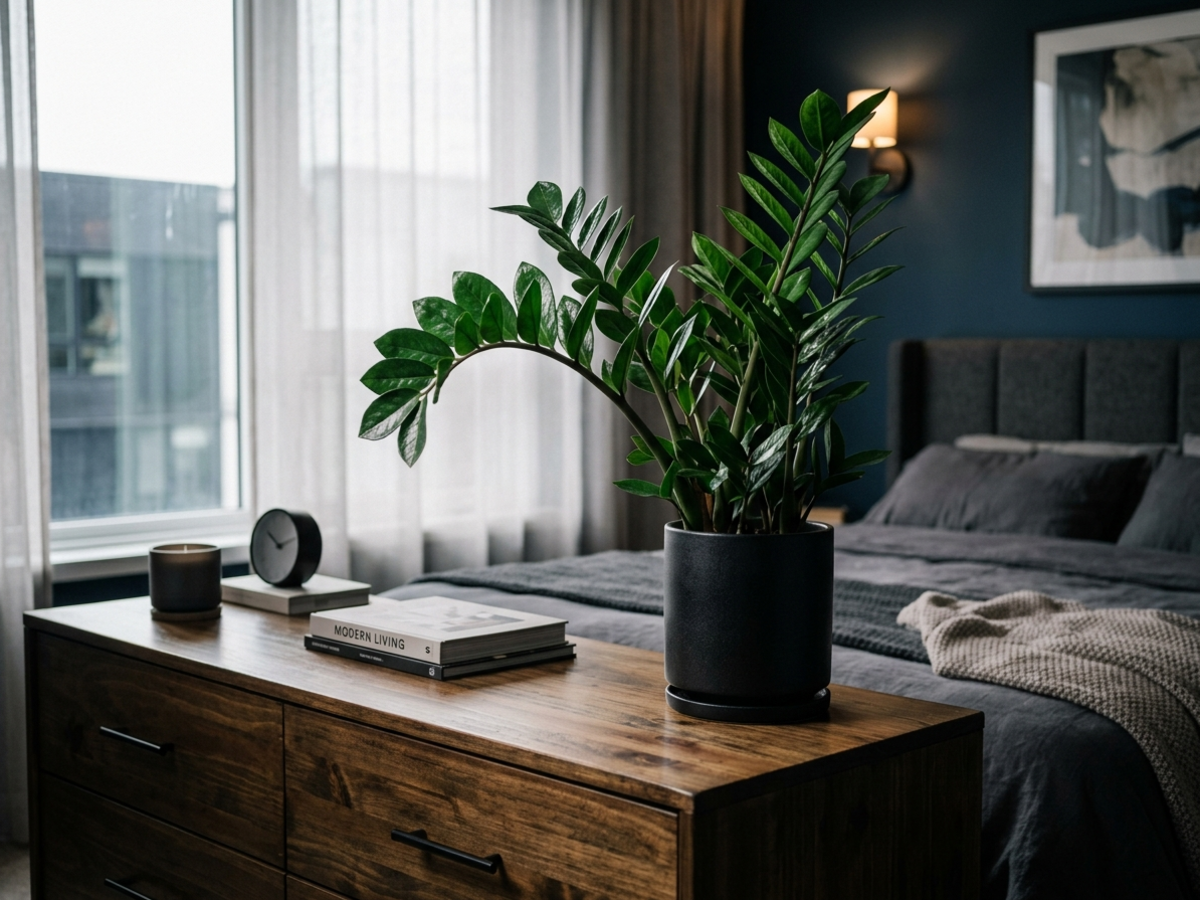 ZZ plant Zamioculcas low light bedroom plant in Bengaluru by Happy Greenery
