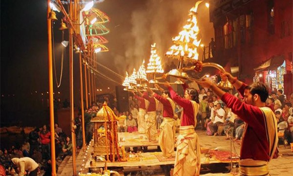 From Varansi: Day Tour to Sarnath with Boating and Ganga Aarti