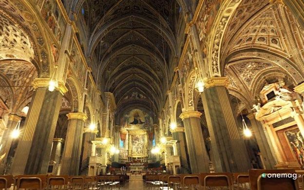 Intricate beauty of Duomo Cathedral's interior captured in a stunning picture, revealing its mesmerizing architectural details.