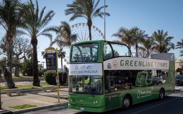 Tour xe buýt mui trần Hop-On Hop-Off Greenline Civitavecchia