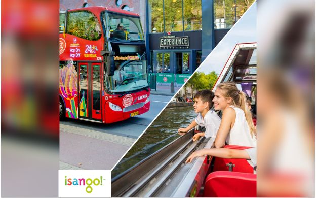 City Sightseeing Amsterdam: Hop-On Hop-Off & Canal Cruise