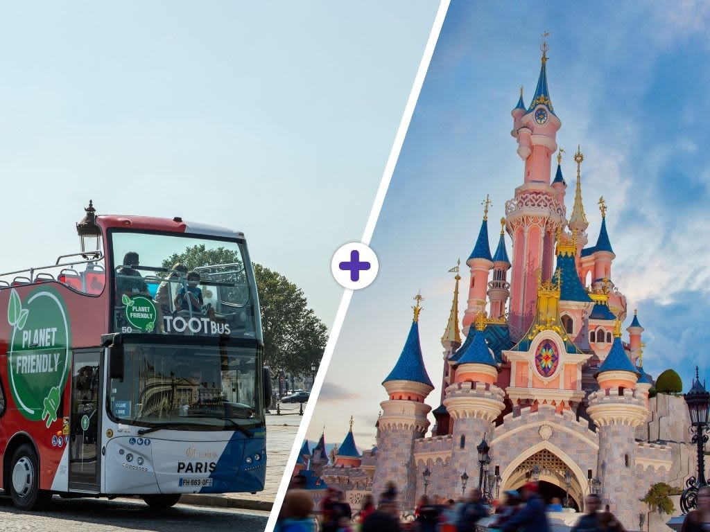 Tootbus Paris Hop-On, Hop-Off & Disneyland Paris Ticket