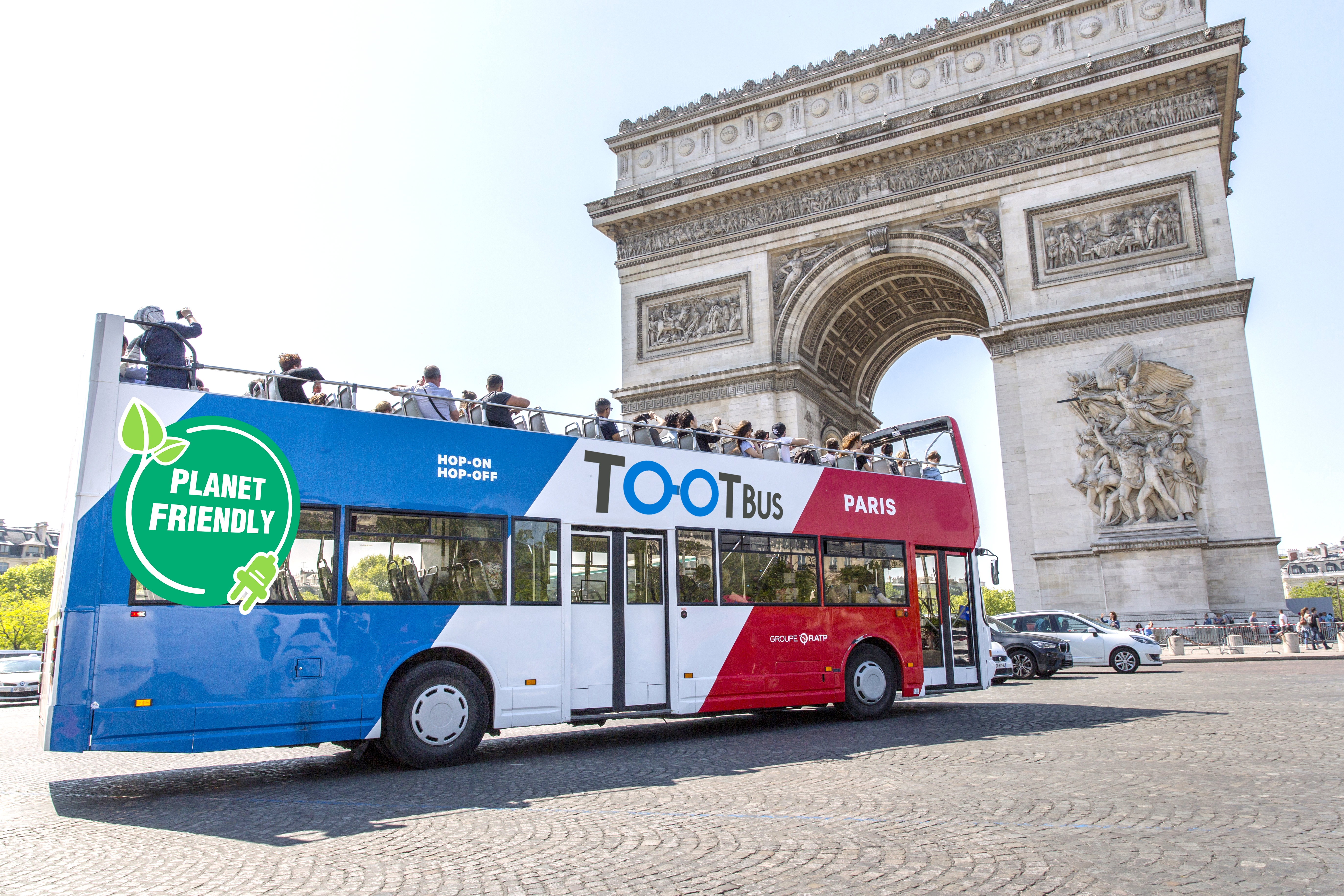 Tootbus Paris: Hop-On, Hop-Off Bus + Night Tour