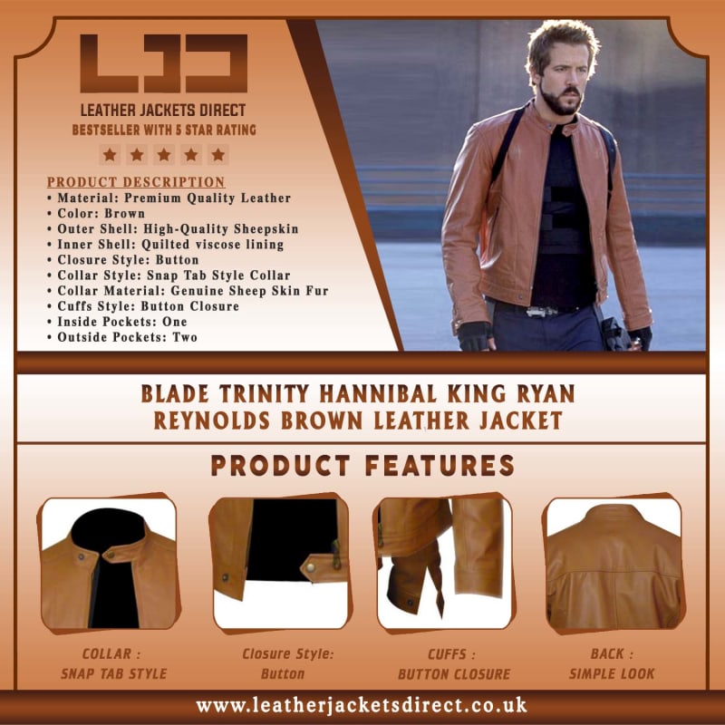 Blade-Trinity-Hannibal-King-Ryan-Reynolds-Brown-Leather-Jacket