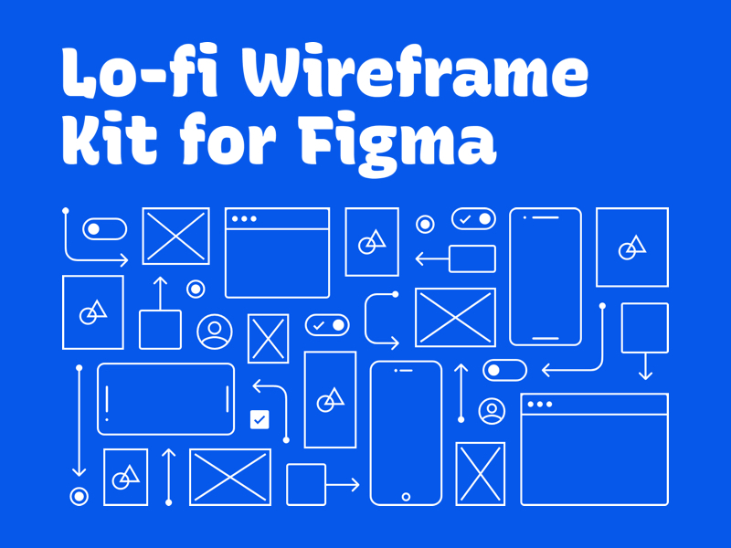 Lo-fi Wireframe Kit for Figma