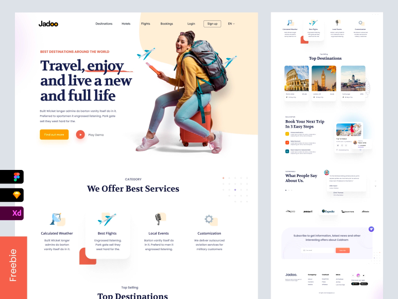 Travel Agency Free Landing Page