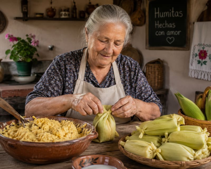 Preparación artesanal de humitas Sumak Sara