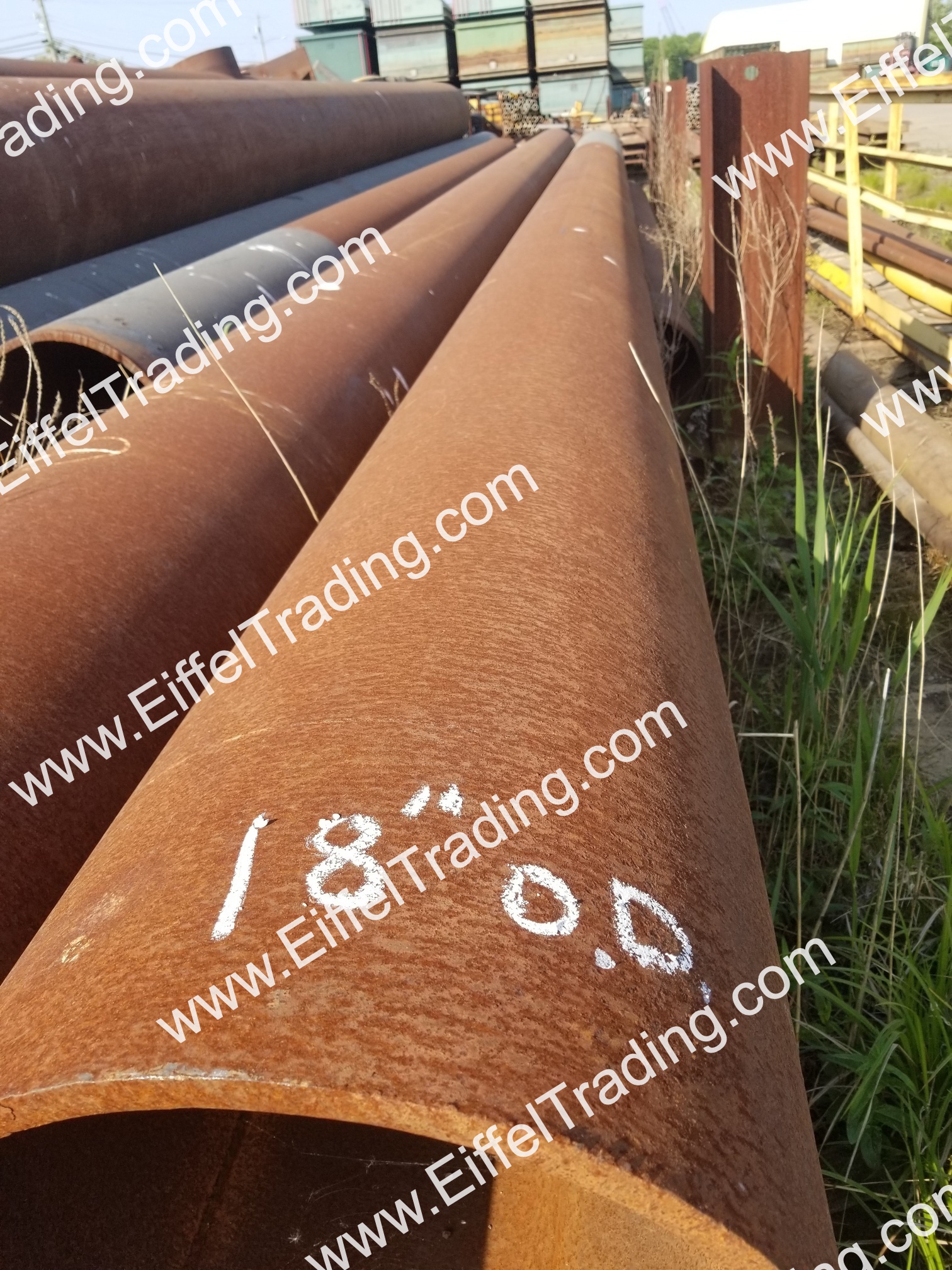 4ea used 18 x0 750 pipe at 50 to 60 lengths eiffel trading